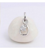 Infinity Loop Pendant – Silver Finish
