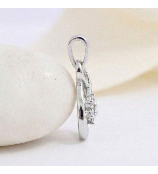 Infinity Loop Pendant – Silver Finish