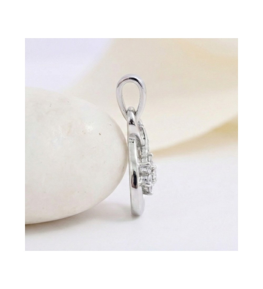 Infinity Loop Pendant – Silver Finish