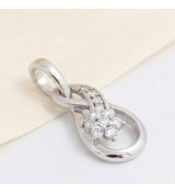 Infinity Loop Pendant – Silver Finish