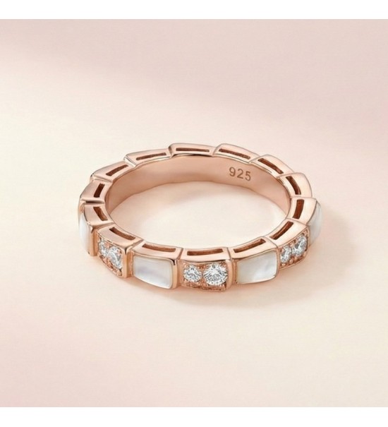 Aurora Glow Ring – Rose Gold