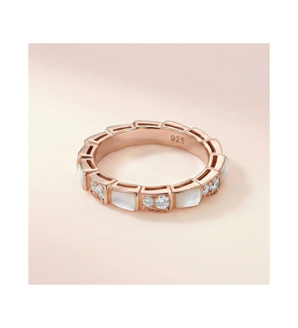 Aurora Glow Ring – Rose Gold