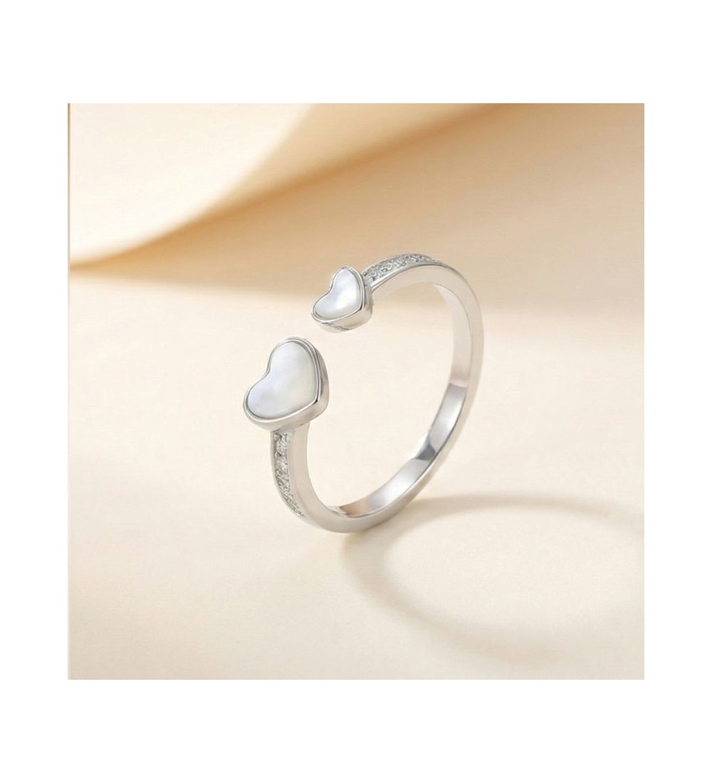 Heartful Bond Ring – Silver & Rose Gold