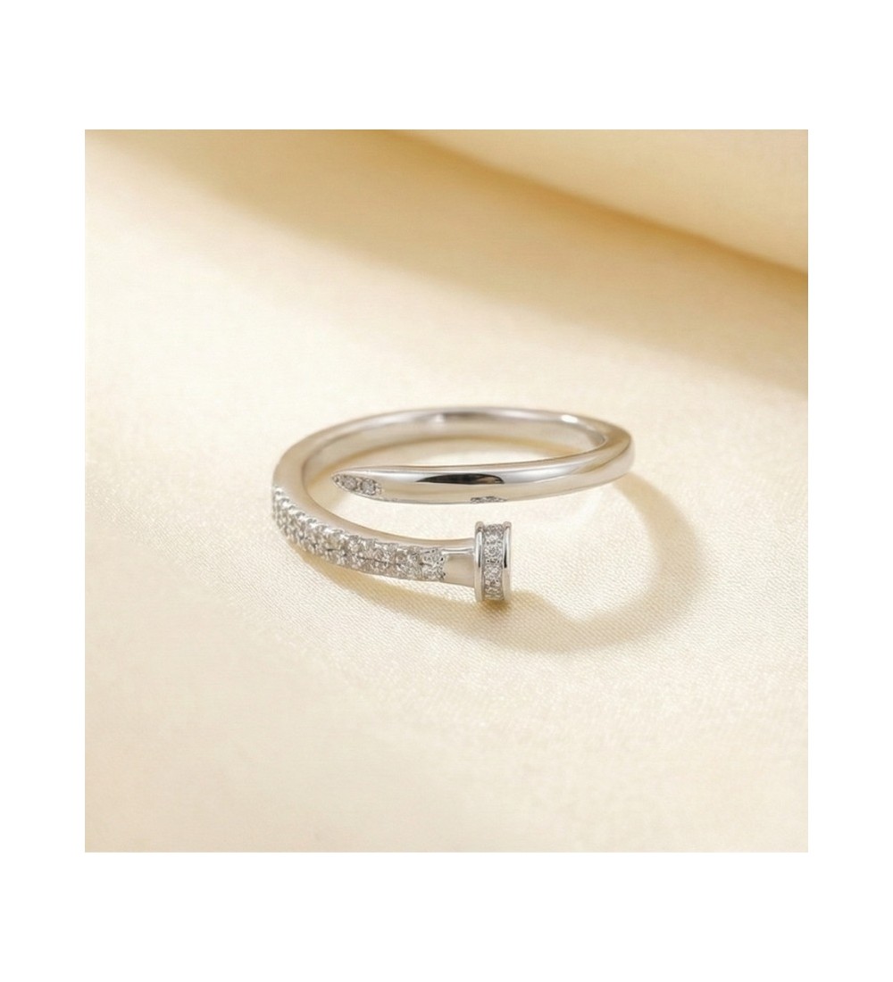 Lustra Wrap Ring – 925 Silver | Adjustable Zircon Ring