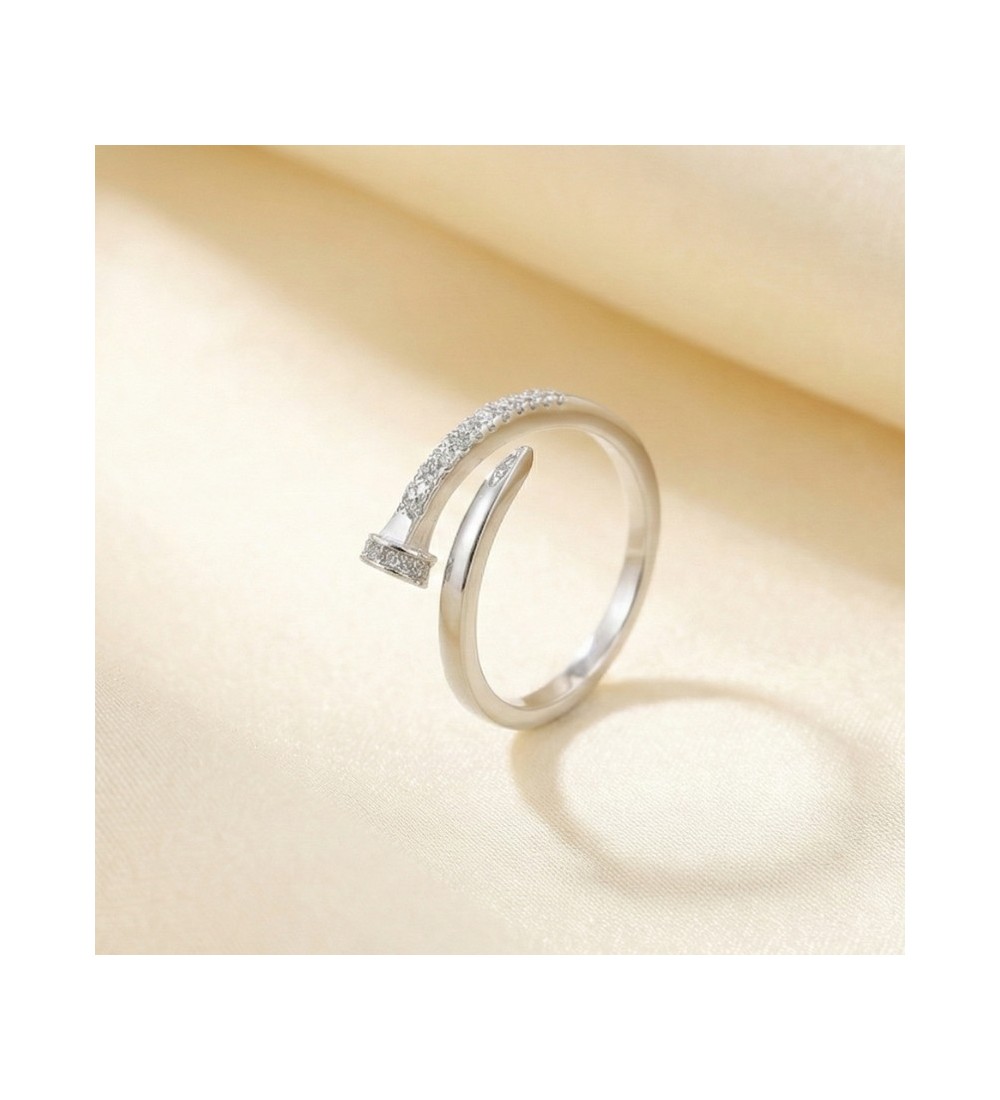Lustra Wrap Ring – 925 Silver | Adjustable Zircon Ring