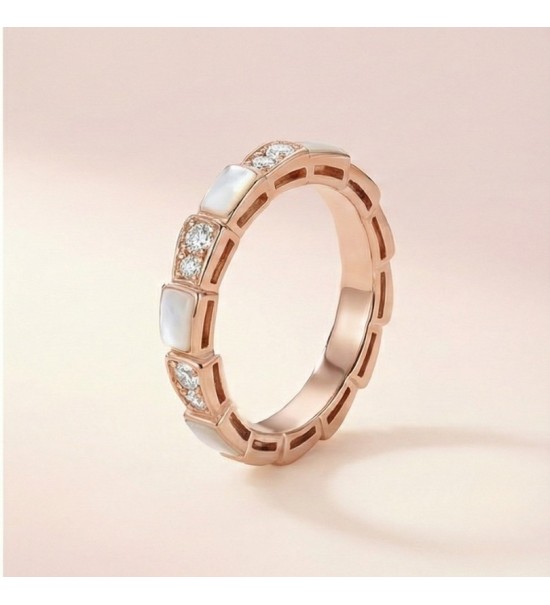 Aurora Glow Ring – Rose Gold