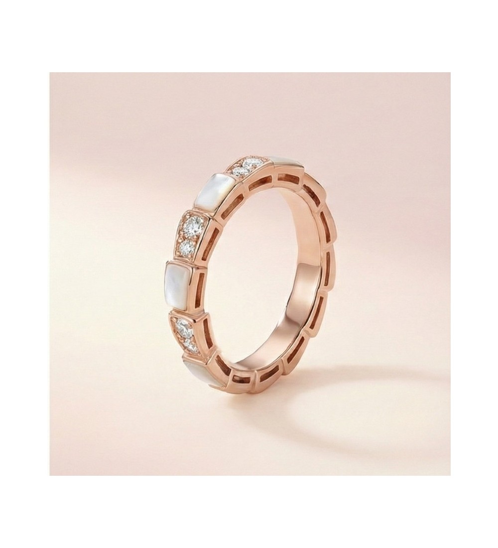 Aurora Glow Ring – Rose Gold