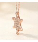 Starburst Pendant Necklace – Silver Finish