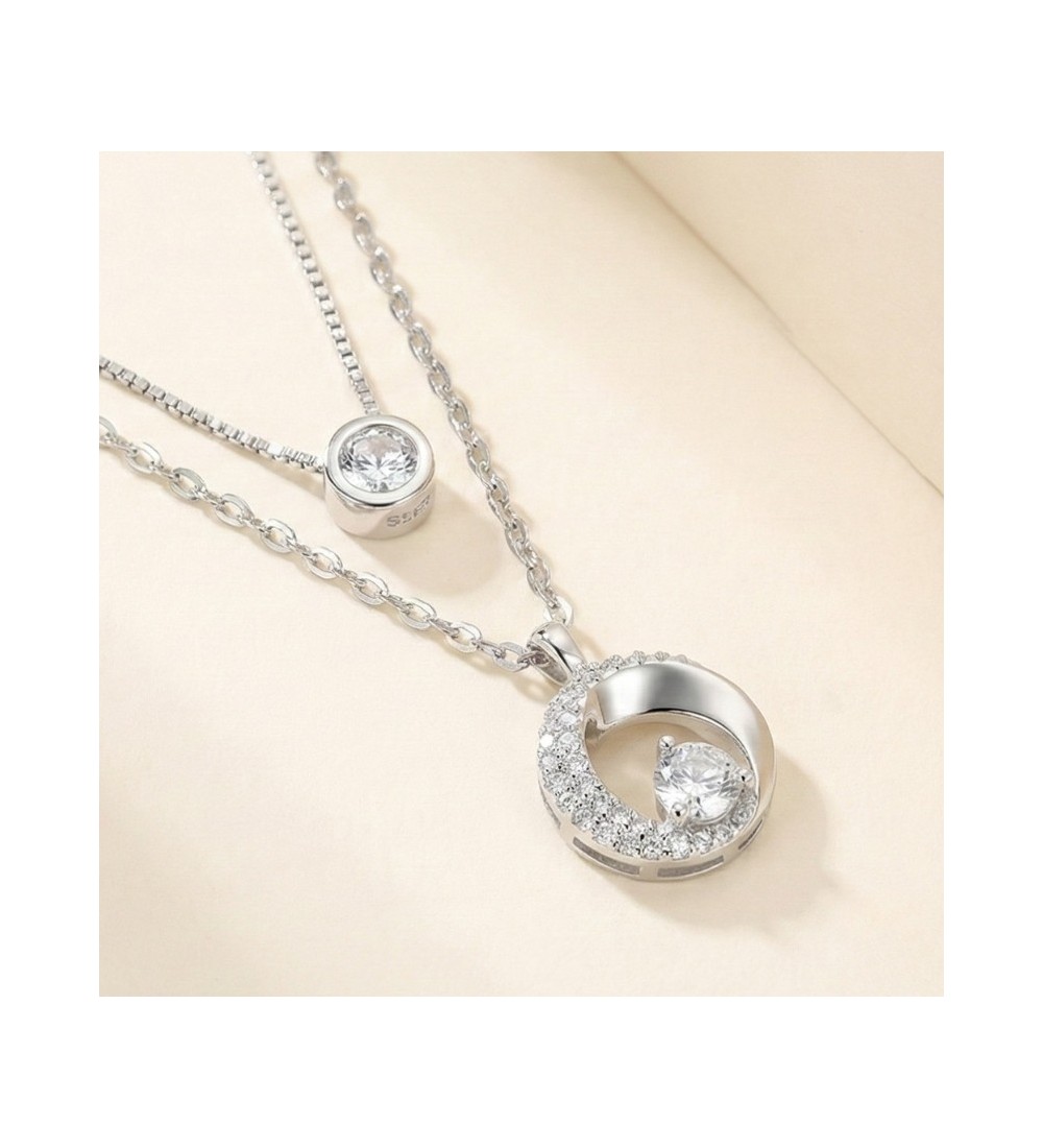 Luna Dual Layer Necklace – Available in Silver & Rose Gold