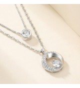 Luna Dual Layer Necklace – Available in Silver & Rose Gold