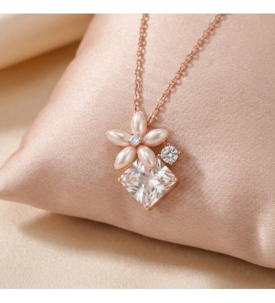 Petal Radiance Pendant – Silver & Rose Gold Variants