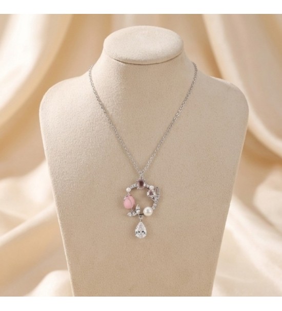 Blossom Charm Necklace – Silver & Rose Gold Variants