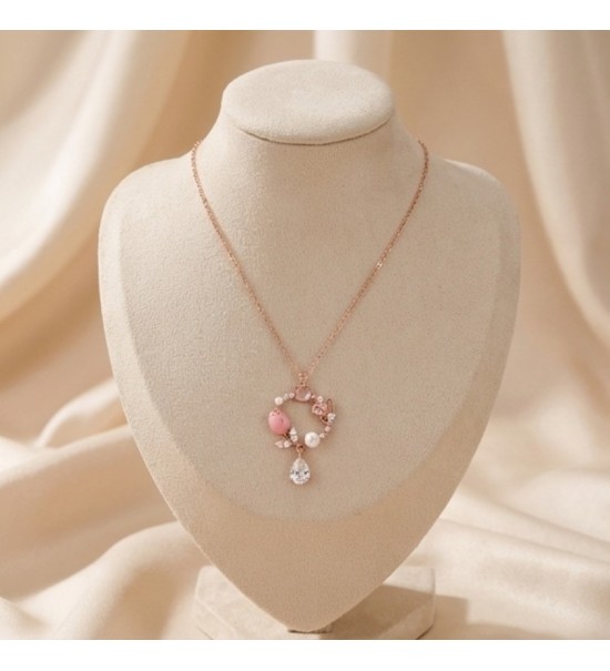 Blossom Charm Necklace – Silver & Rose Gold Variants