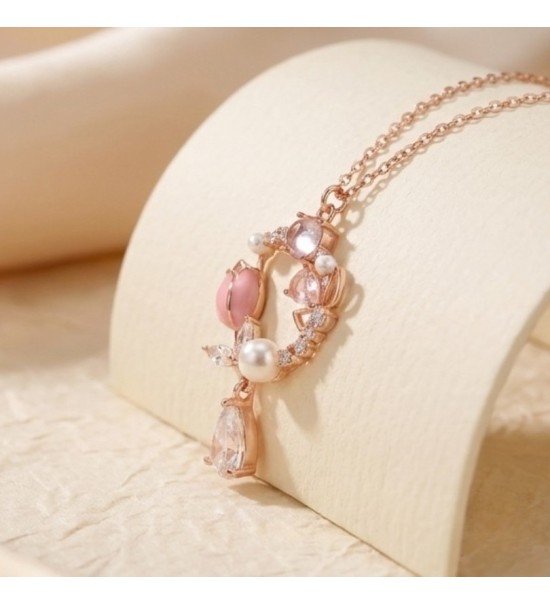Blossom Charm Necklace – Silver & Rose Gold Variants