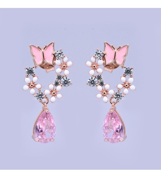 Enchanted Butterfly Drop Earrings