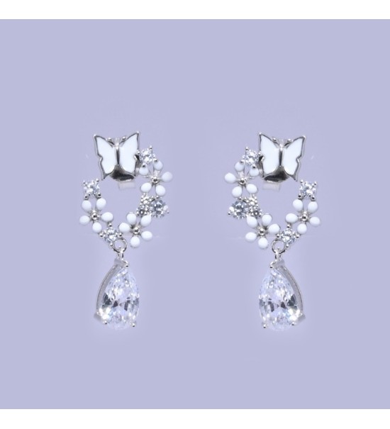 Enchanted Butterfly Drop Earrings