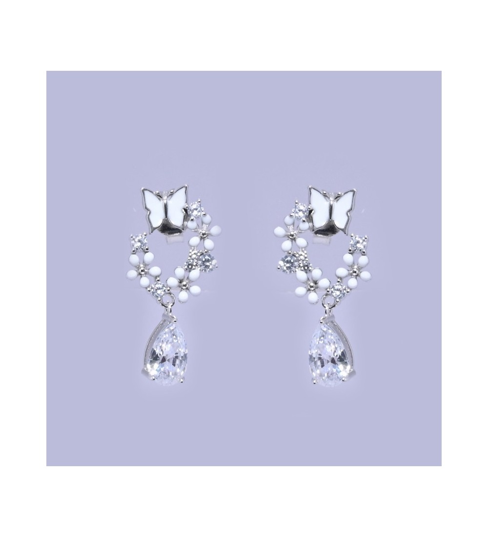Enchanted Butterfly Drop Earrings