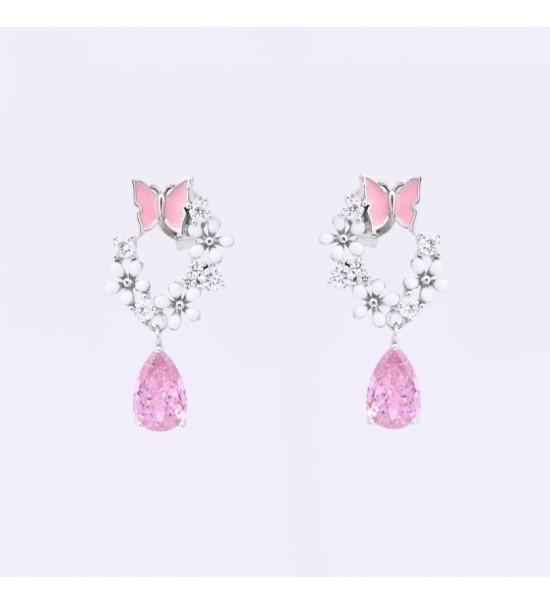 Enchanted Butterfly Drop Earrings