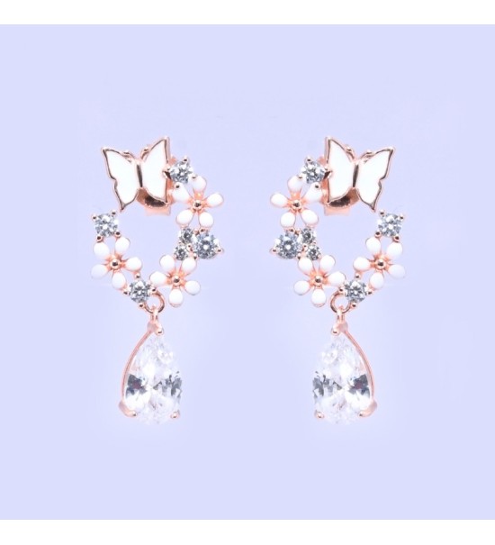 Enchanted Butterfly Drop Earrings