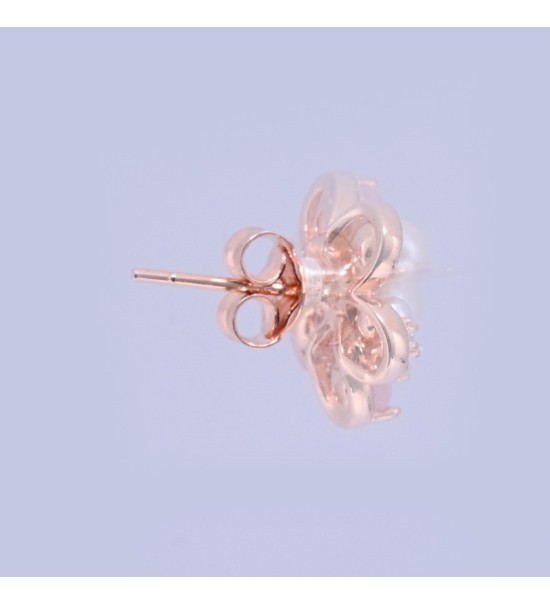Blush Pearl Blossom Earrings – Silver & Rose Gold Variants | Pearl & Pink Gemstone Floral Studs