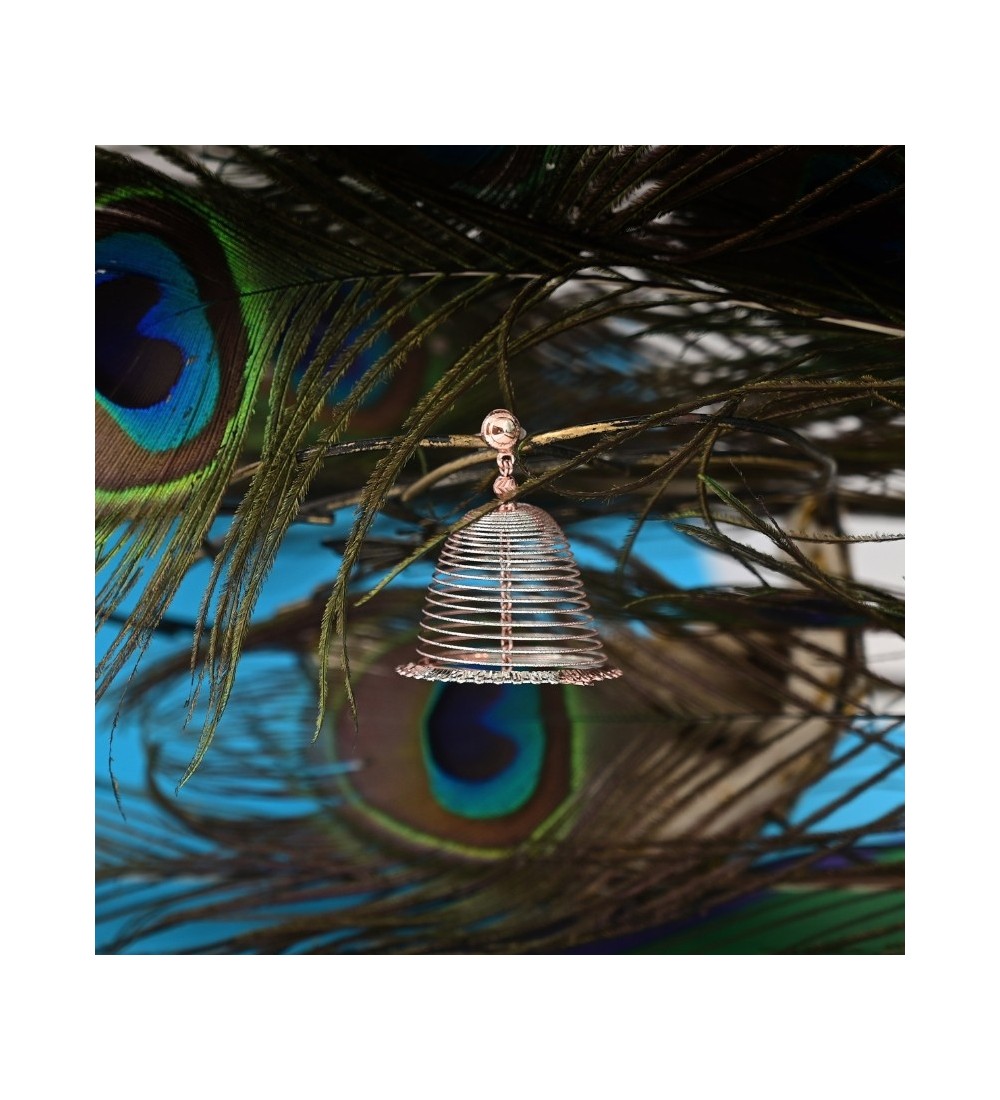 Spiral Dome Drop Earrings – Rose Gold & Silver Jhumka-Inspired Statement