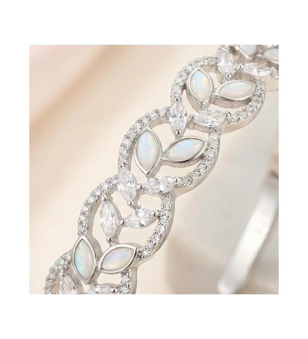 Enchanted Vine Bangle – Silver Leaf Bracelet with Intricate Nature Detailing