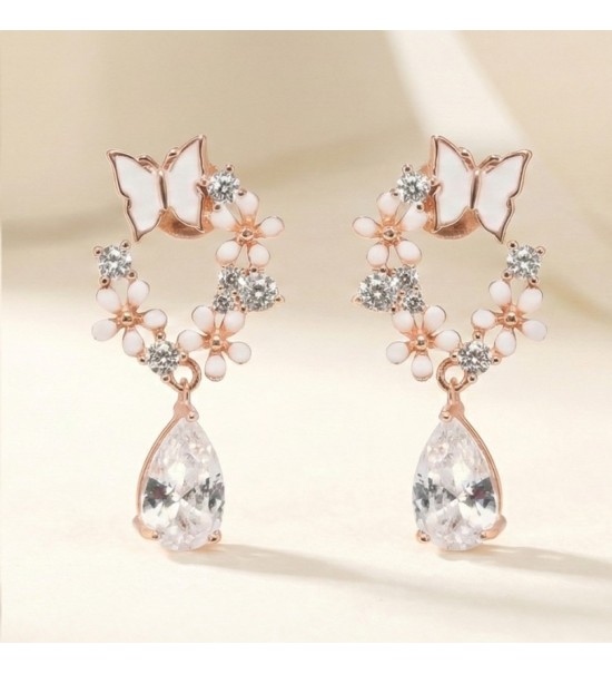 Enchanted Butterfly Drop Earrings