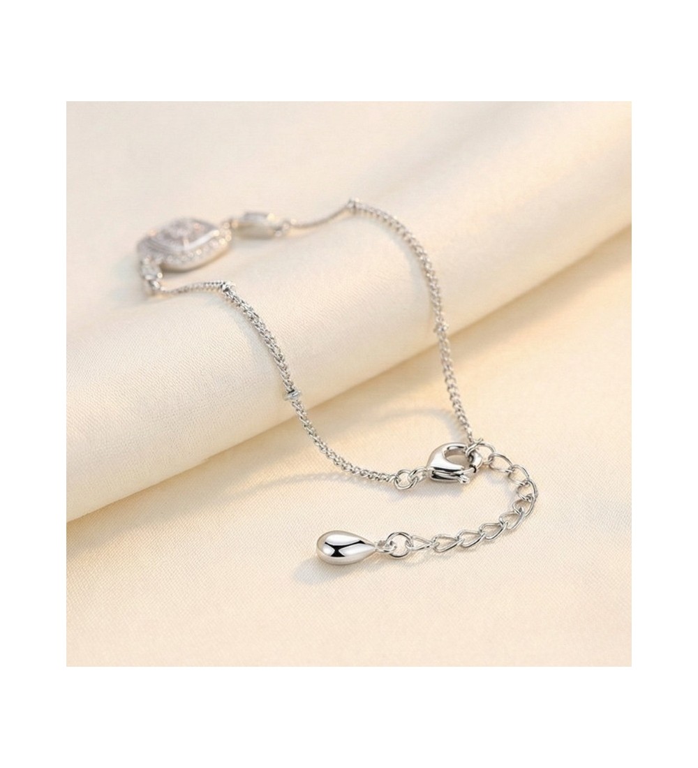 Radiant Baguette Halo Bracelet – Rose Gold & Silver Editions