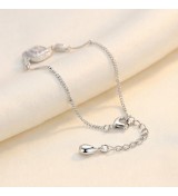 Radiant Baguette Halo Bracelet – Rose Gold & Silver Editions