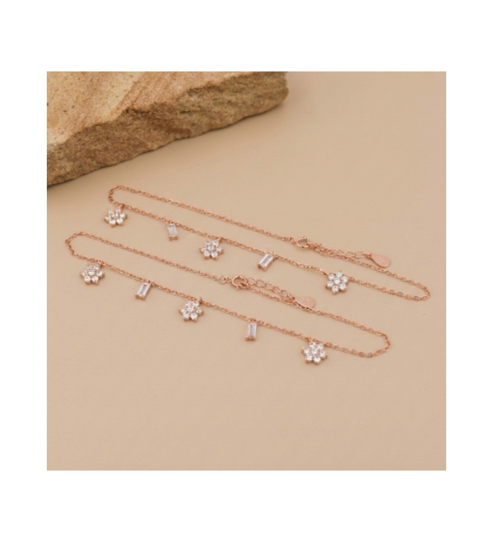 Flora Sparkle Anklet