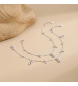 Sparkling Infinity Charm Anklet
