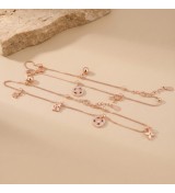 Lumina Geometric Motif Anklet