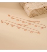 Eternal Heart Charm Anklet