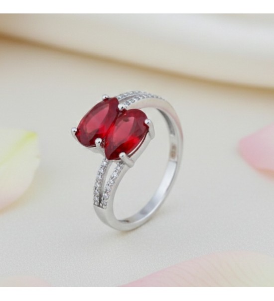 Royal Duo Pear-Cut Ring