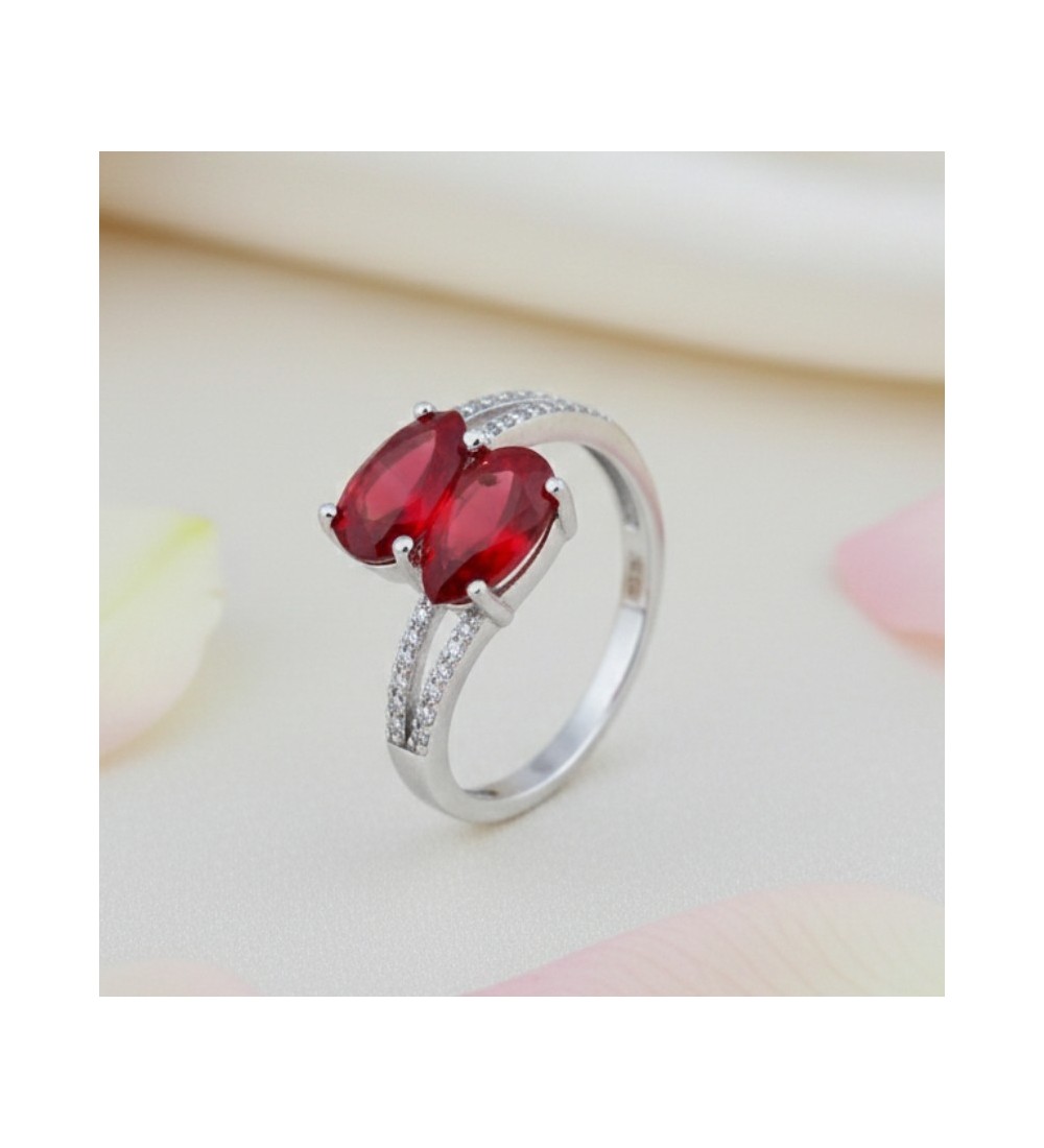 Royal Duo Pear-Cut Ring