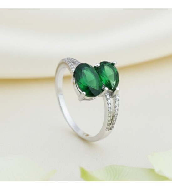 Royal Duo Pear-Cut Ring