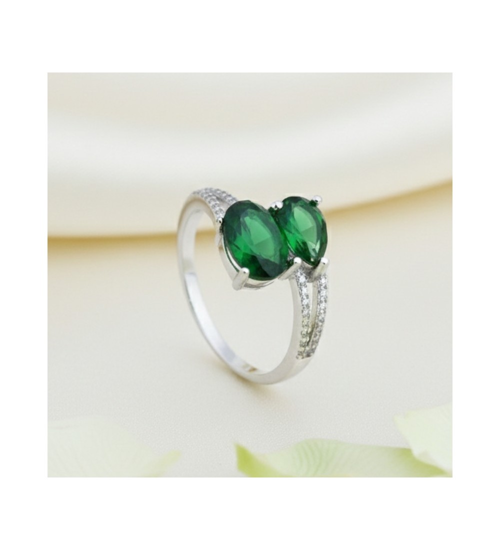 Royal Duo Pear-Cut Ring