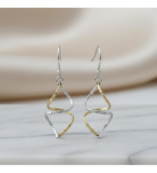Celestial Helix Drop Earrings