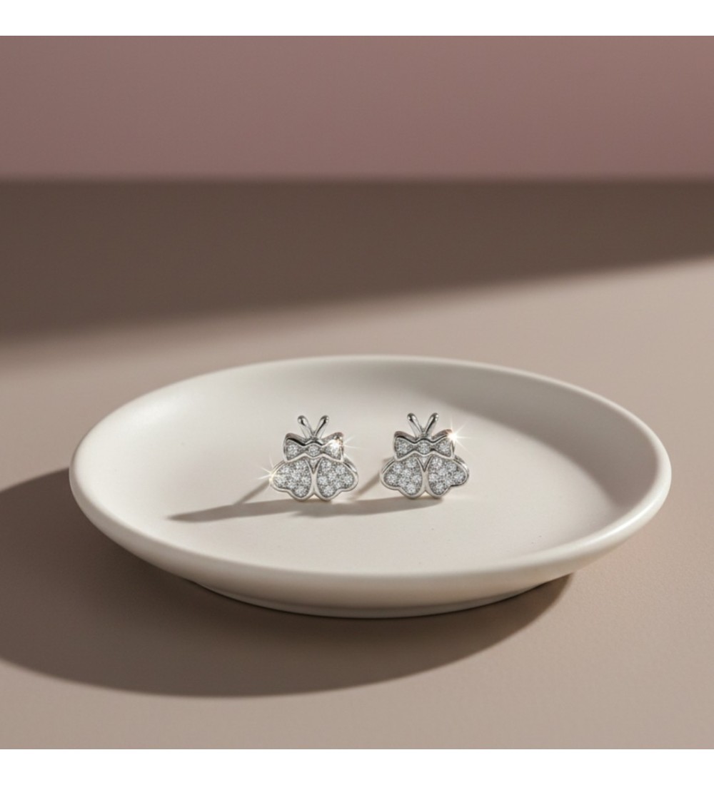 Sparkling Butterfly Studs