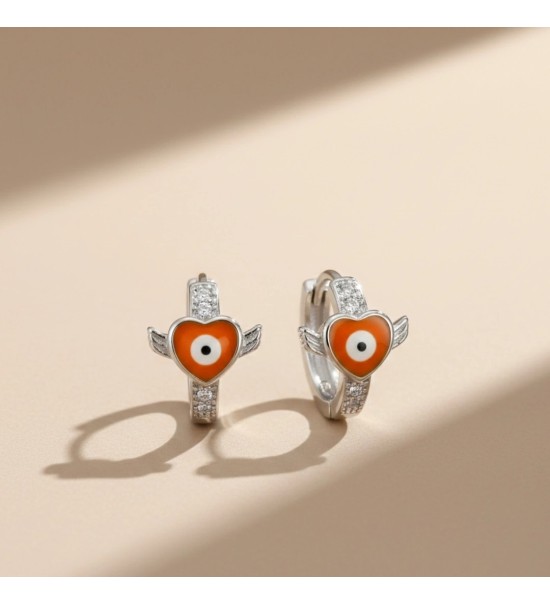Guardian Winged Heart Hoops - ORANGE