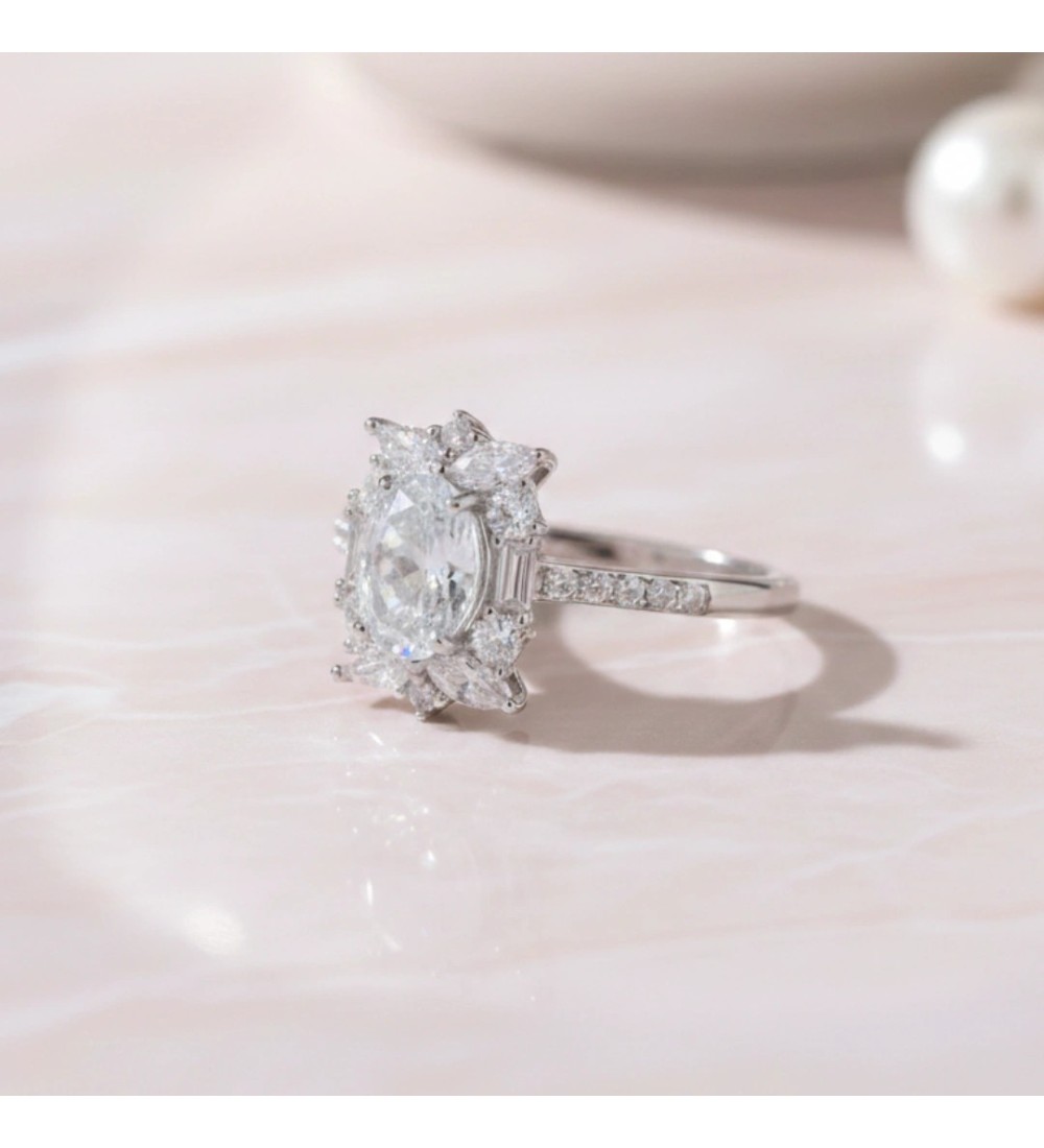 Prism Halo Statement Ring