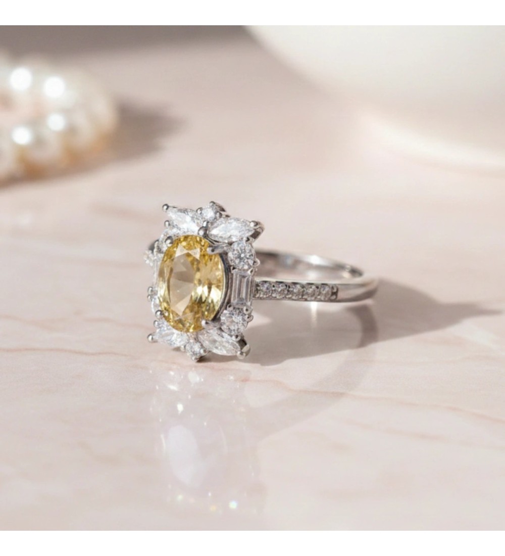 Prism Halo Statement Ring