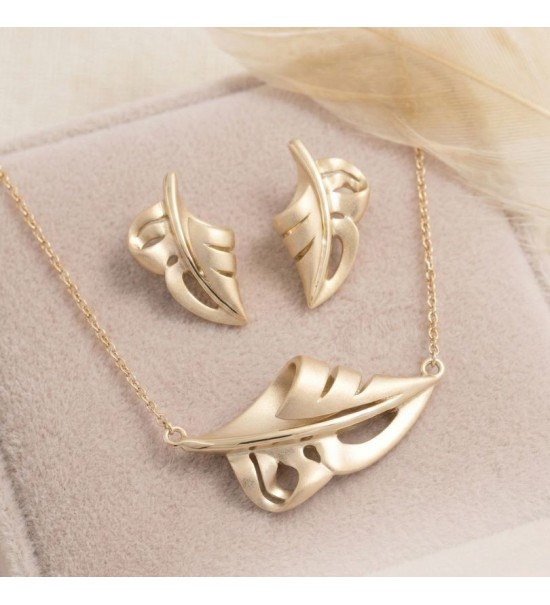 Golden Leaf Elegance Set