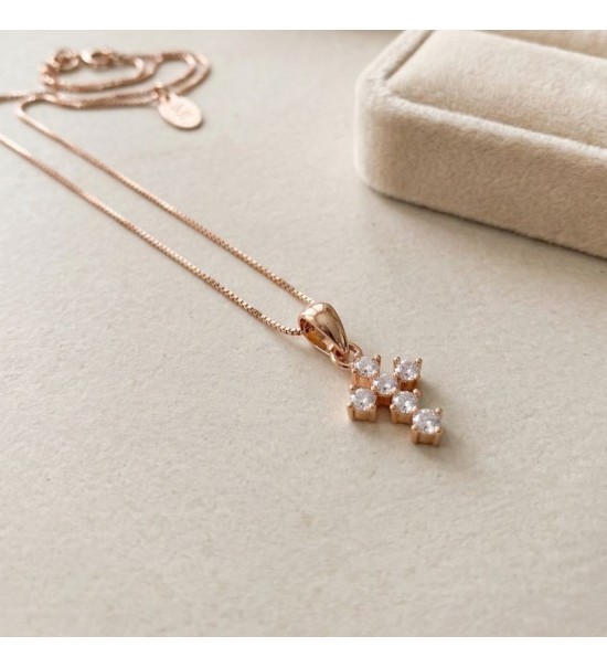 Divine Sparkle Cross Necklace