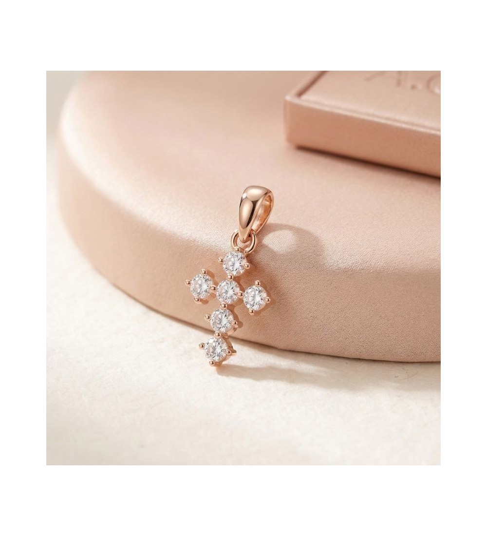 Divine Sparkle Cross Necklace