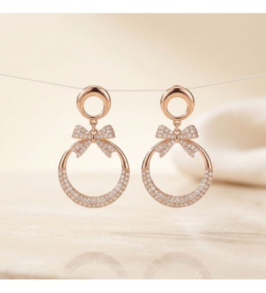 Sparkling Bow Wreath Drops