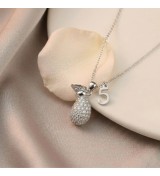 Sparkling Fortune Pouch Necklace