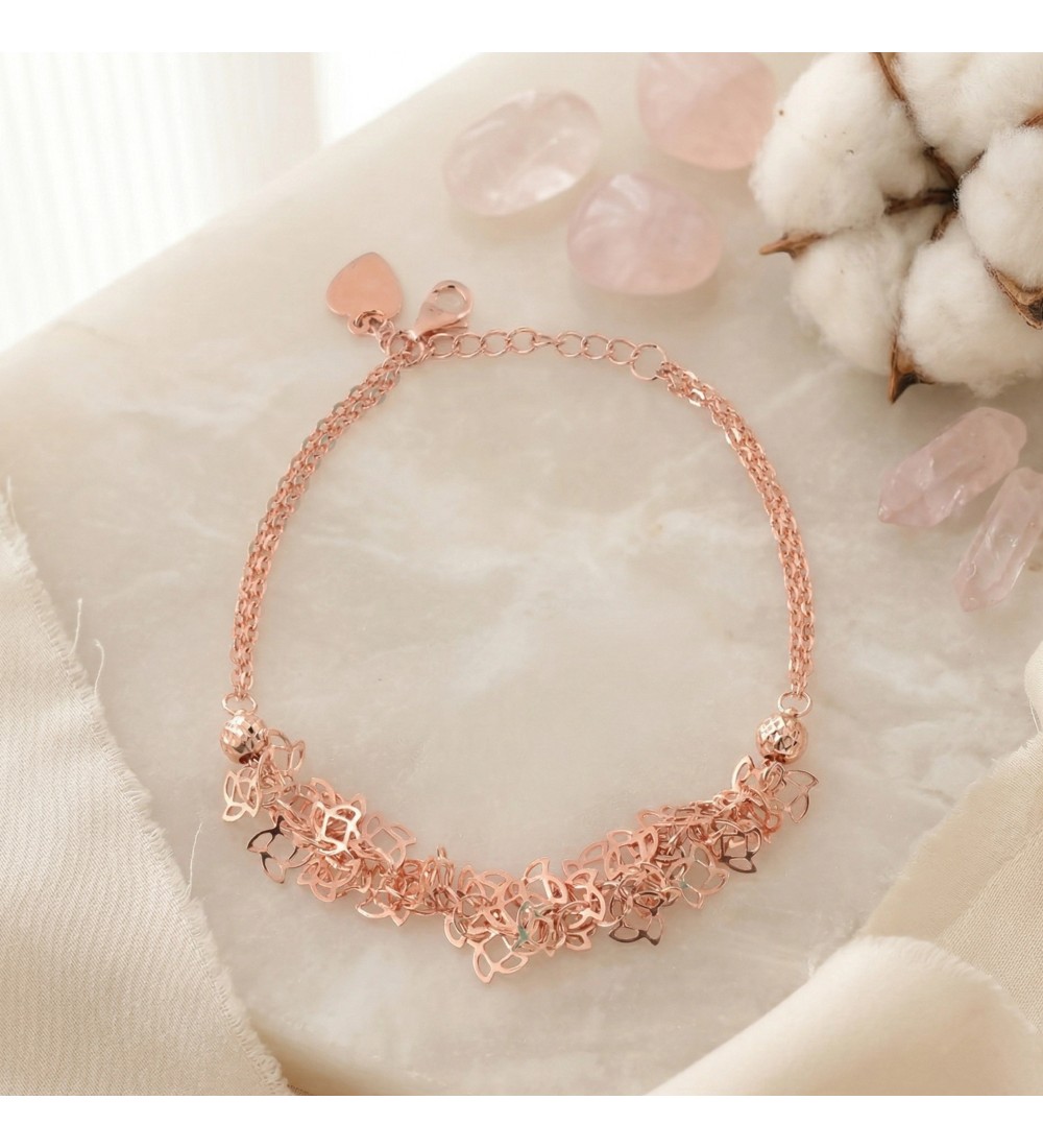 Rose Bloom Cascade Bracelet