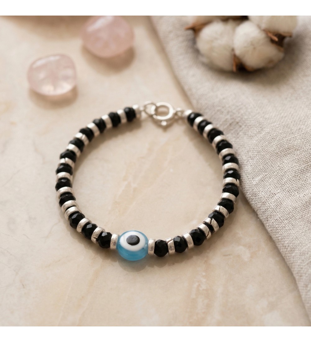 Azure Guardian Beaded Bracelet