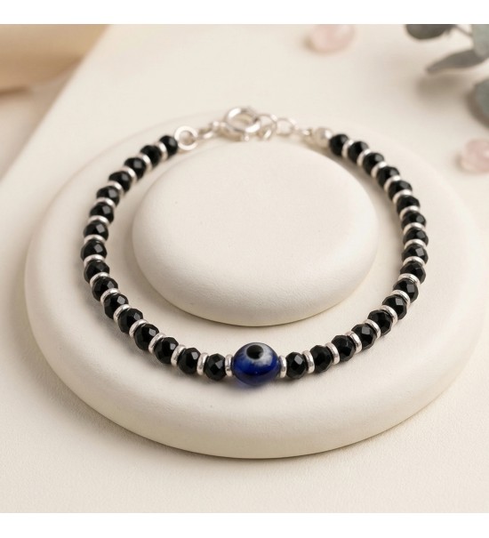 Midnight Guardian Beaded Bracelet